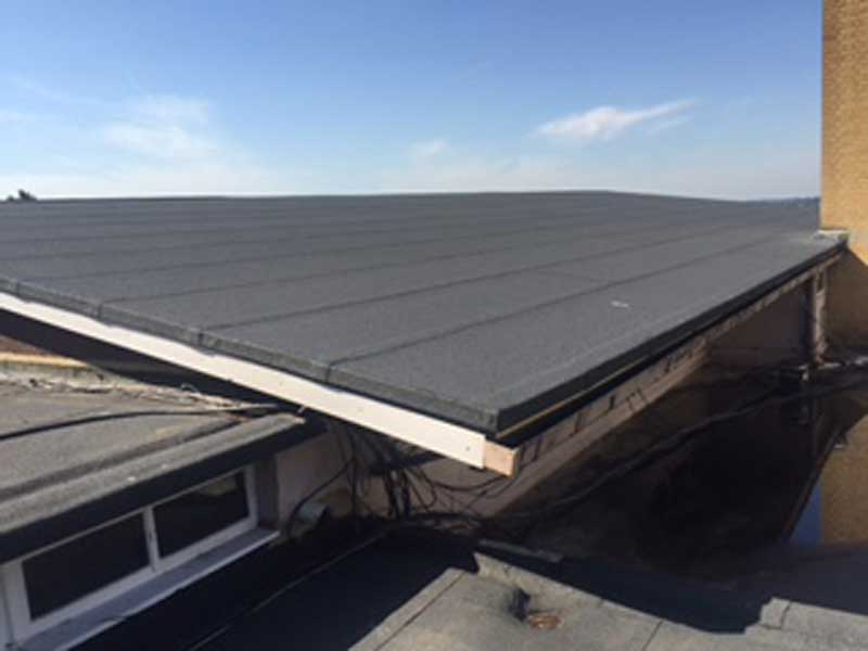 New roof on millhill county high school
