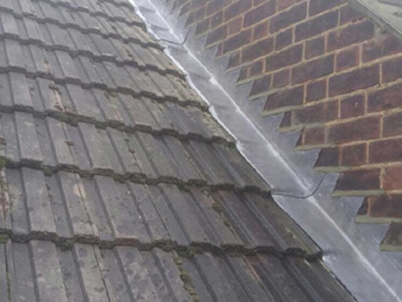 New lead flashings in hitchin hertfordshire