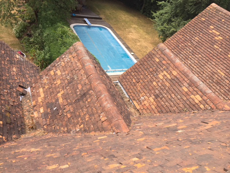 New clay tiled roof letchworth